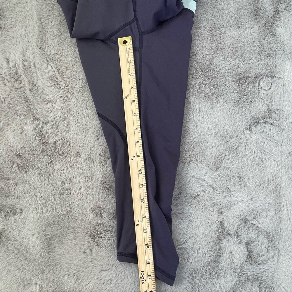 Lululemon Womens Size 4 Blue Run A Marathon II Cropped Legging - Picture 9 of 16
